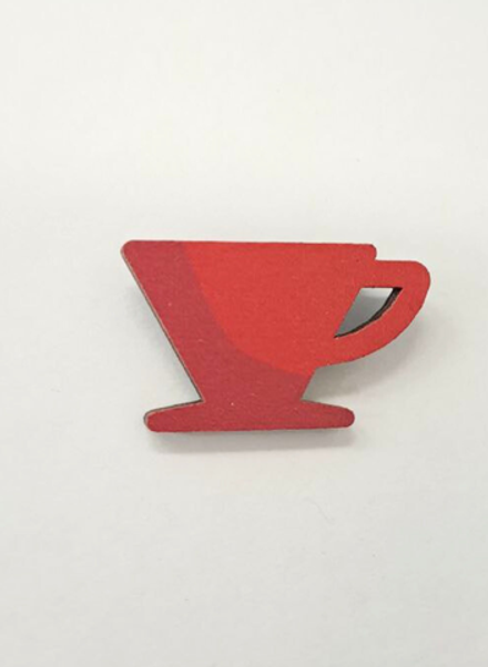 Значок деревянный "Воронка"