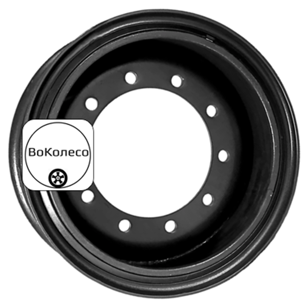 12x21/10x335 ET0 D281 Плоская посадка Черный (13 мм) Прицепная техника 4 500 кг Hartung