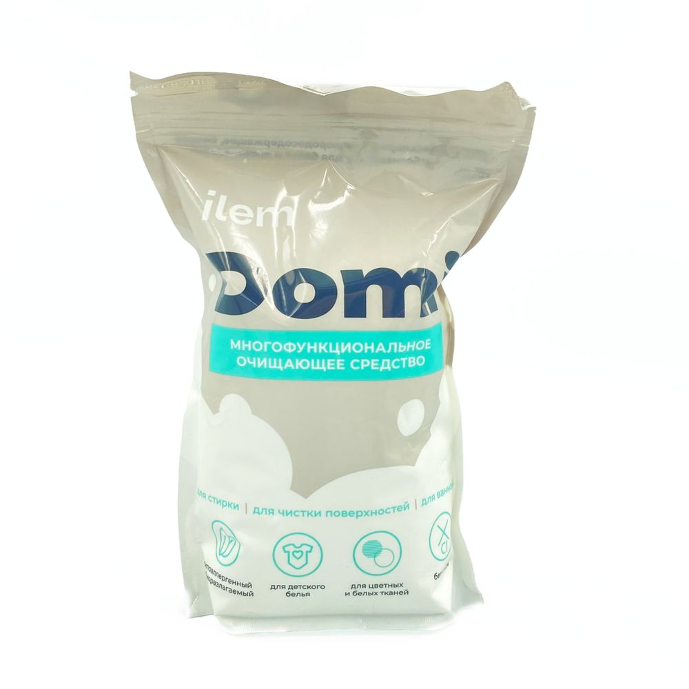 Многофункциональное очищающее средство DOMI ПЕРКАРБОНАТ (кислород.пятновыводитель) для стирки и чистки поверхностей 1000 гр
