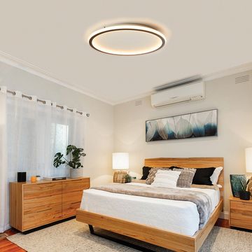 Светильник светодиодный управляемый с пультом 80W, Max. 5600Lum, 3000К-6500K, IP20, черный AL5800 R