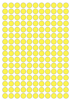 Виниловые наклейки для упаковки и маркировки Policomprint M10. 10 мм. 176 шт.