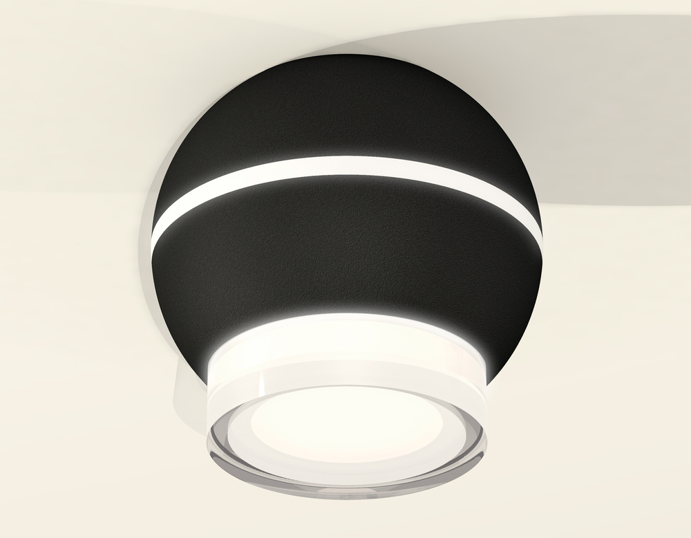 XS1102042 SBK/FR/CL черный песок/белый матовый/прозрачный MR16 GU5.3 LED 3W 4200K (C1102, N7160)