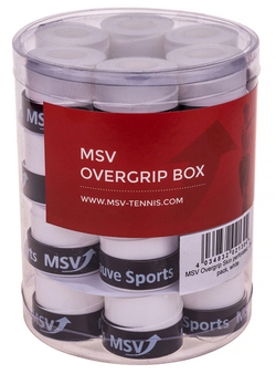 Теннисные намотки MSV Skin Overgrip white 24P
