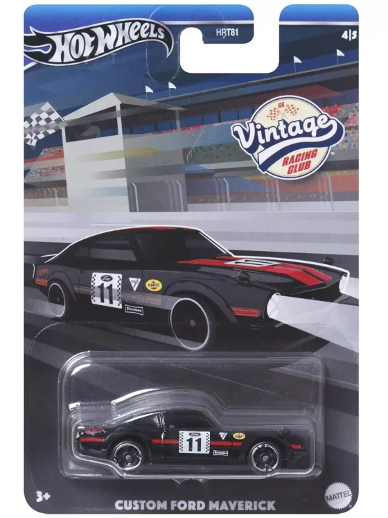 Машинка Хот Вилс Vintage Custom Ford Maverick HRT81 HRV09