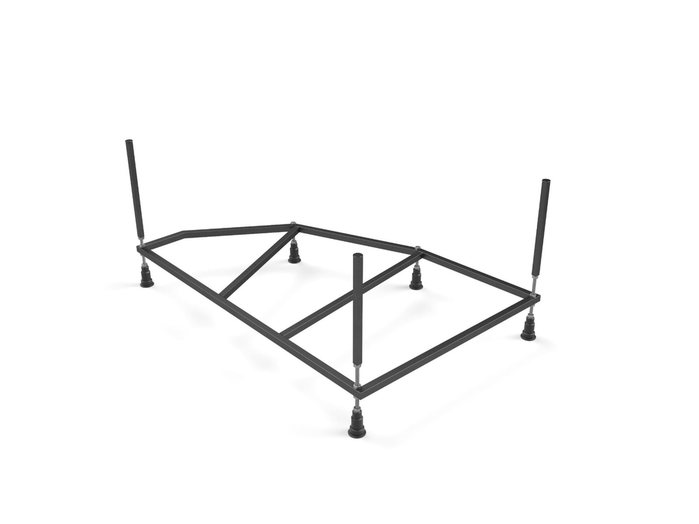 Ванна асимметричная JOANNA 140x90 левая ультра белый