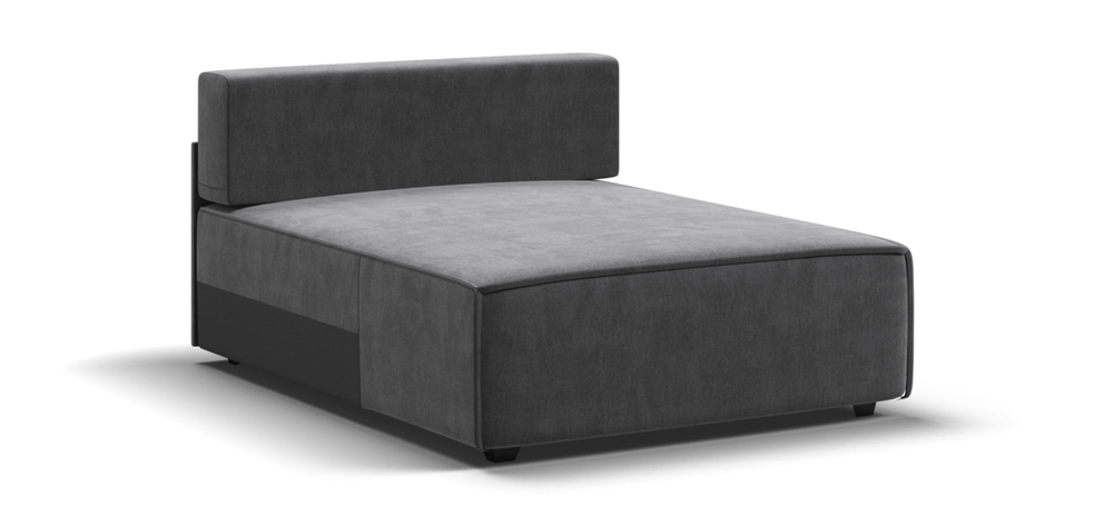 Босс Софт Модуль оттоманка Велюр Монолит серый