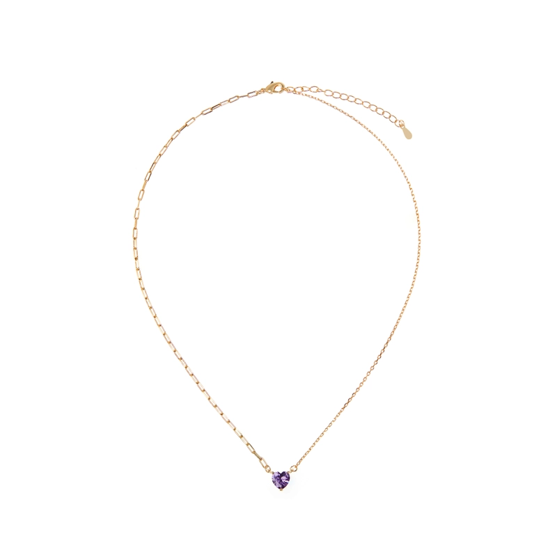 Колье Фиолетовое Сердце