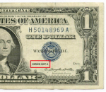 Банкнота США 1 доллар (серебряный сертификат) 1957A H 50148969 A. VF