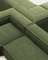 4-местный угловой диван Blok в зеленом толстом вельвете 290 x 290 см
