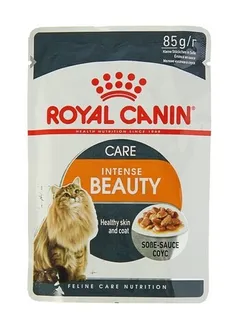Влажный корм RC Intense Beauty для кошек, для кожи и шерсти, в соусе, пауч, 85 г