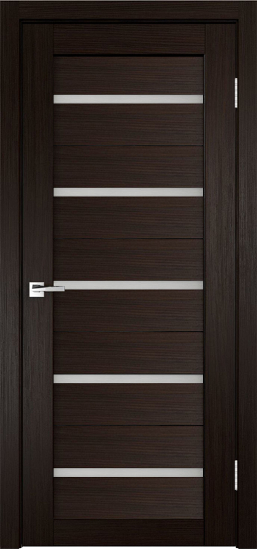 Межкомнатная дверь X-3 / Цвет тон Венге / Остекление "Сатинат белое" / Двери Верда