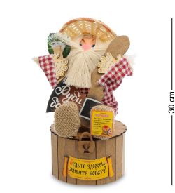 DO-114 Домовик Славуся на сундук с топором и дровами - Вариант A