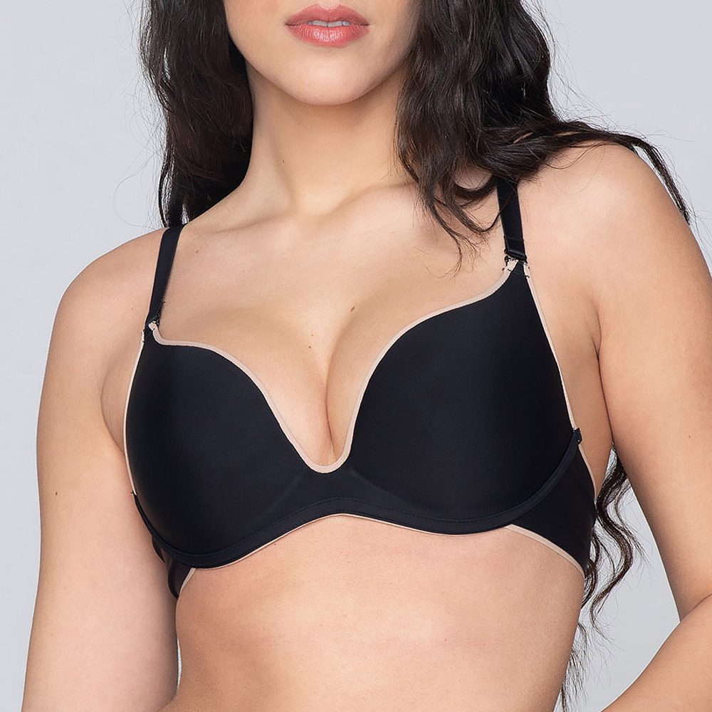 Женский бюстгальтер пуш ап черный LUNA SPLENDIDA Miracle One 1809