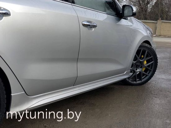 Накладки KUDOS на пороги для Kia Rio 4(IV)