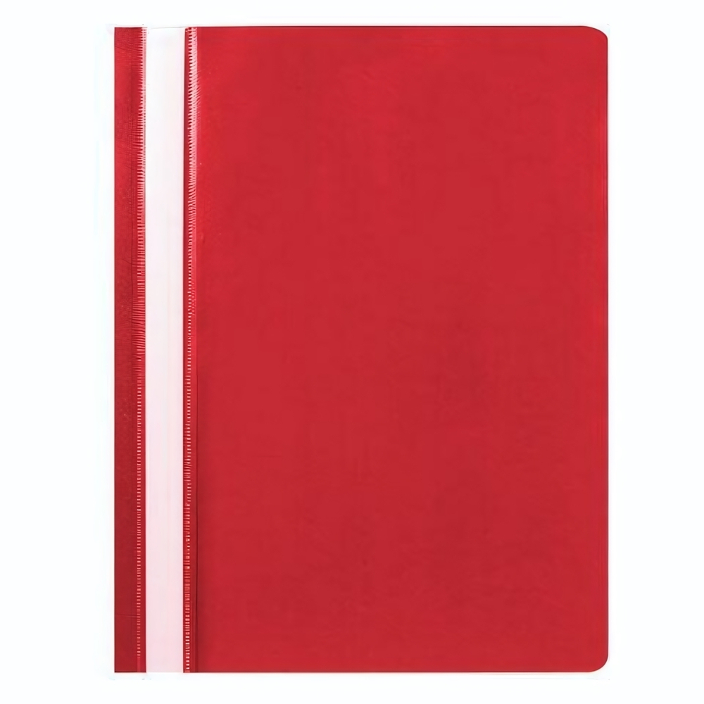 Скоросшиватель пластиковый А4, 100/120 мкм, красный (STAFF)