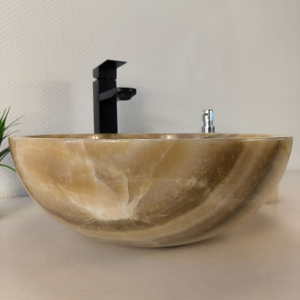 Раковина из оникса Bowl Sunset BO-66083 40*40*15 из натурального камня