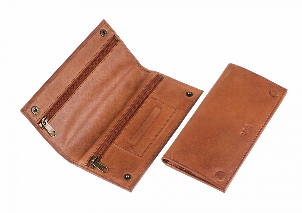 Кисет P&A для самокруток и 2 смесей, натуральная кожа