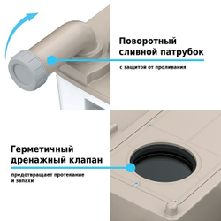 Биотуалет Lupmex 79112P 12л с индикатором с пробниками гранул