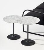 Столик Dizzie ARPER сталь/мрамор/black, white 540х470х500h