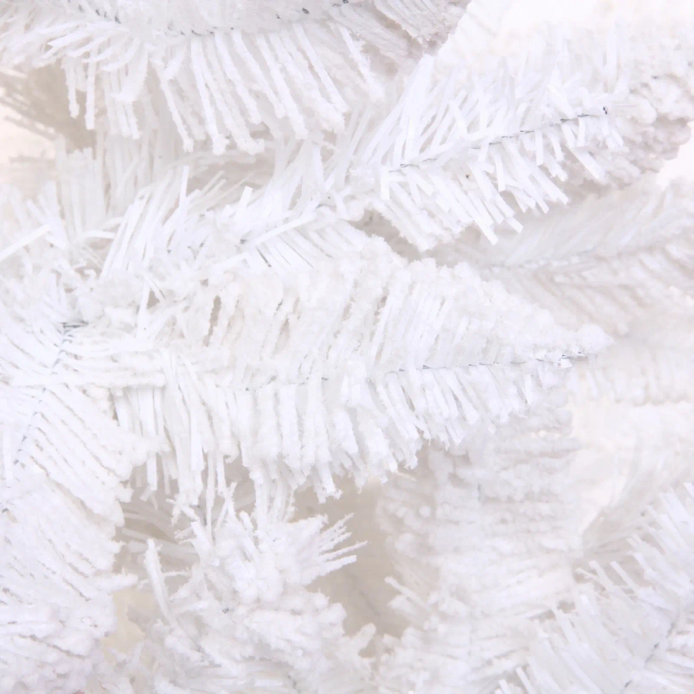 Ёлка «Звон вьюги» 210 см, ПВХ (1154 веток), белый иней, Белый