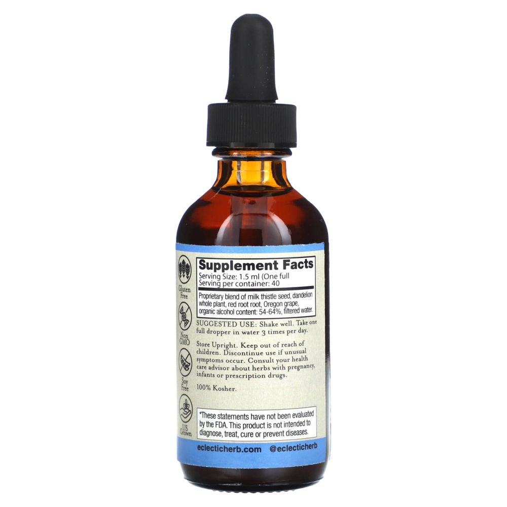 Eclectic Herb, экстракт для поддержания функции печени, 60 мл (2 жидк. унции)