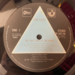 Винтажная виниловая пластинка LP Pink Floyd The Dark Side Of The Moon (Japan 1973) (No Obi) (Буклет) 1 Пресс