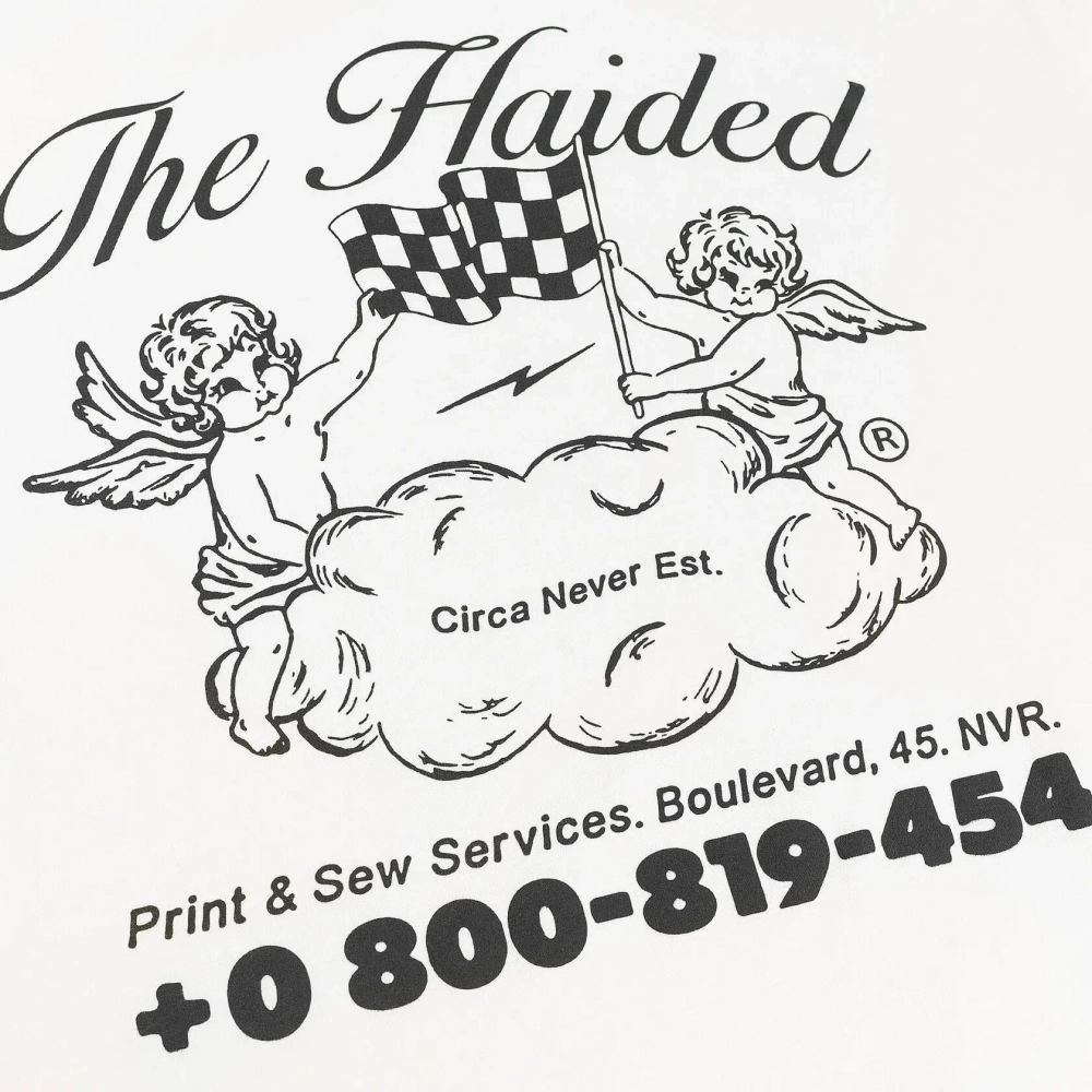 Футболка Haided Checkered Flag RLXD HW, Молочный