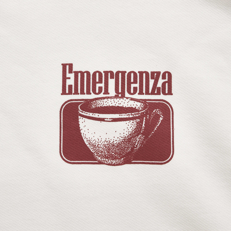 COFFEE CROPPED HOODIE OVERSIZED