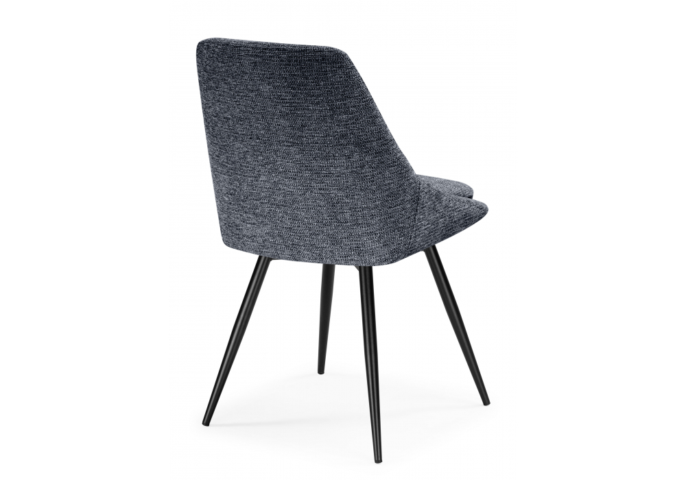 Стул на металлокаркасе Woodville Avian вращающийся темно-серый, черный, ножки черные