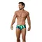 Мужские плавки зеленые с принтом Clever Moda TORRY VERDE SWIMSUIT BRIEF 155210