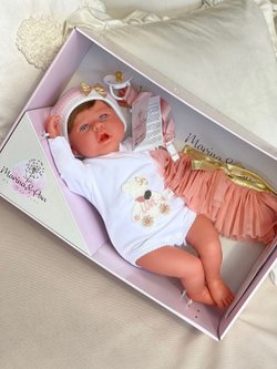 Кукла Реборн Marina and Pau 45cм Martina мягконабивная (M3131)