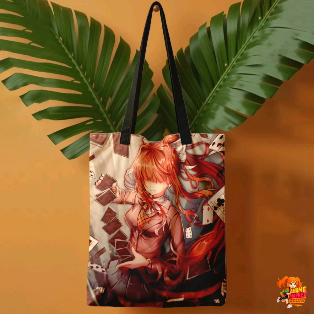 Сумка шоппер с принтом Doki Doki