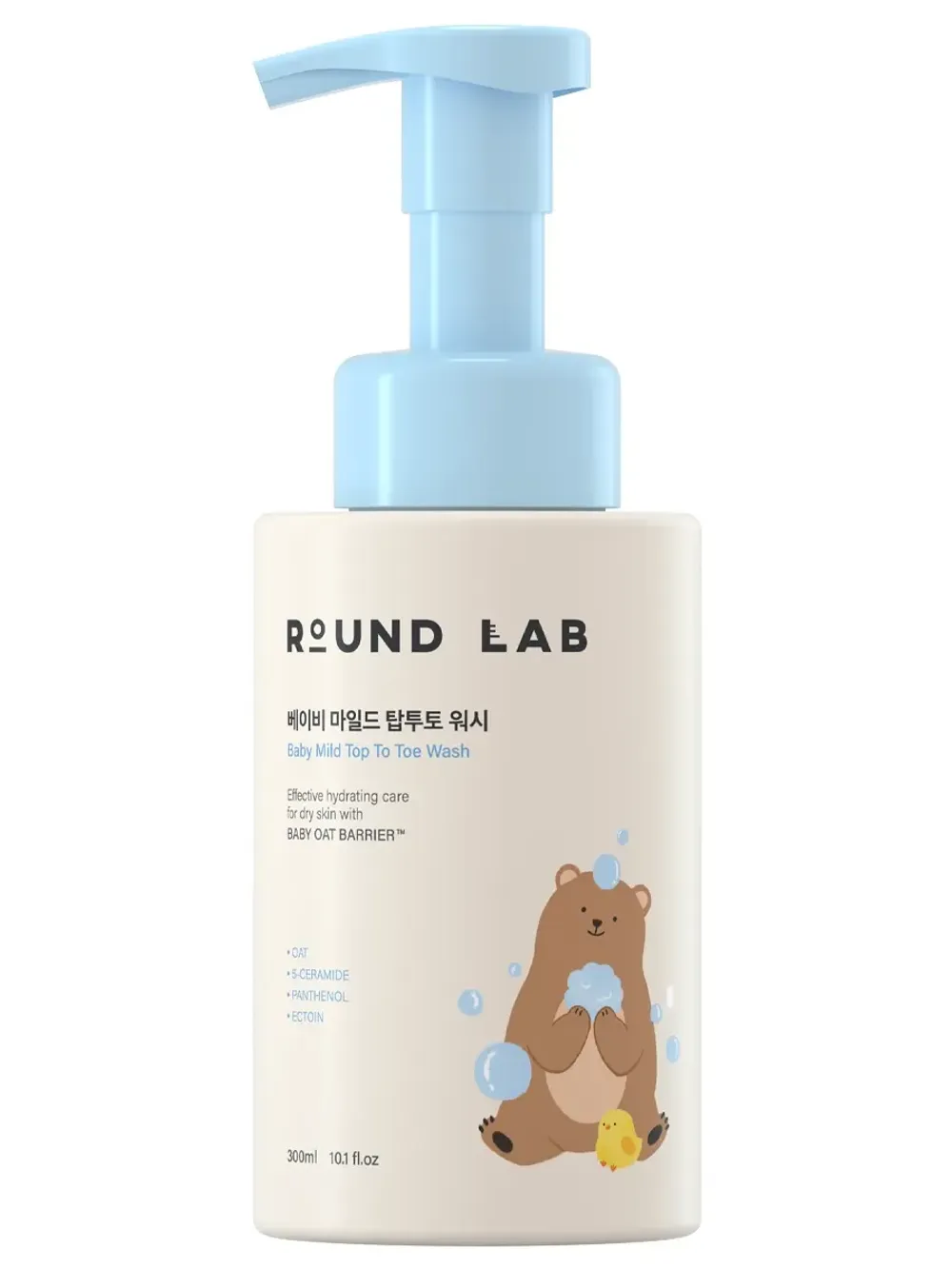 Детская очищающая пенка от макушки до пяток ROUND LAB Baby Mild Top To Toe Wash 300 мл