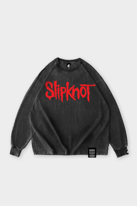 Лонгслив SHMOT "SLIPKNOT LOGO" GARMENT DYE Черный