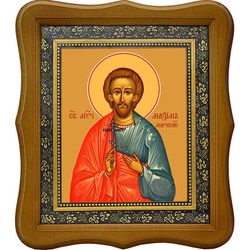 Максим Маркианопольский (Мизийский) мученик. Икона на холсте.