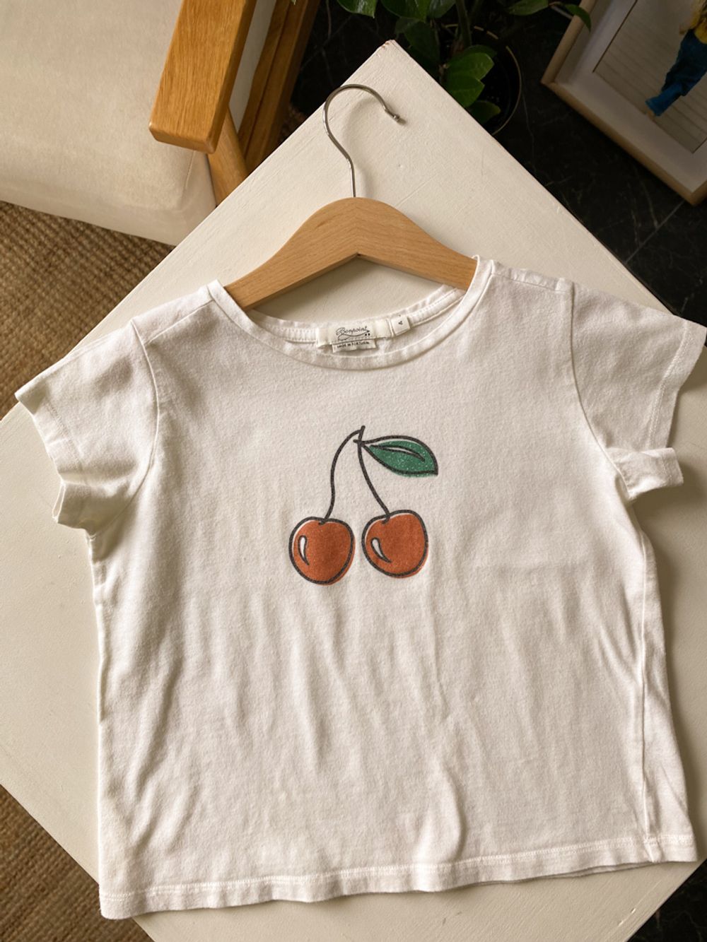 Хлопковая футболка  Bonpoint, 104