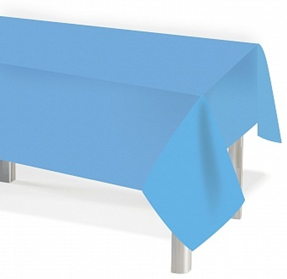 Скатерть одноразовая Мастхэв Небесно-голубой 137*274 см.