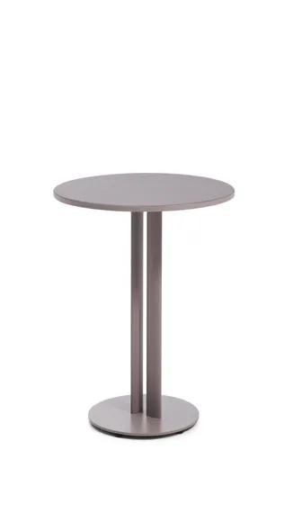 Уличный стол Sedalis Ø80 см, серо-коричневый