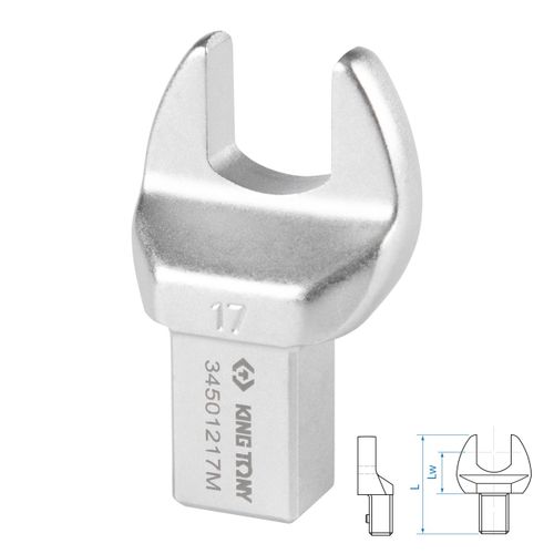 KING TONY (34501217M) Насадка рожковая серии "FIT", 17 мм, 14х18 мм