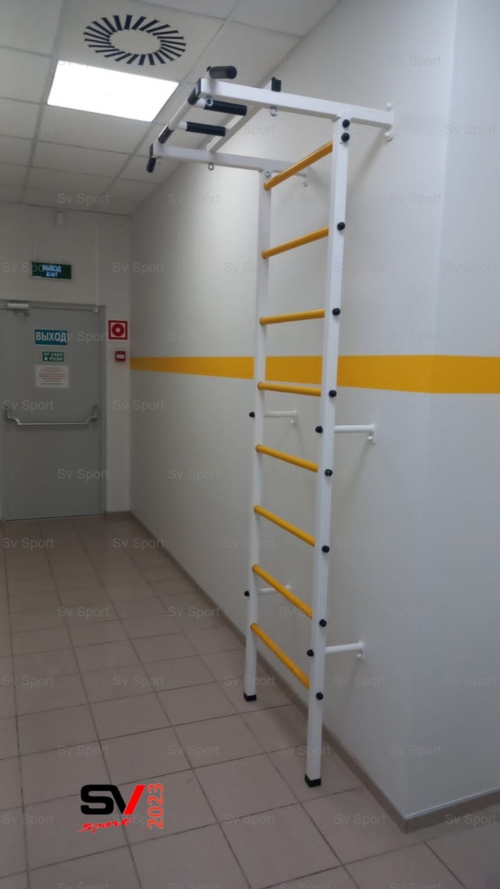 Монтаж шведской стенки Sv Sport в пеноблочные, газоблочные стены