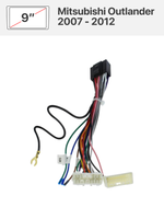 Переходная рамка 9" и комплект проводов для Mitsubishi Outlander 2007 - 2012