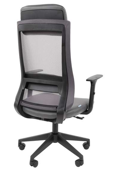 Офисное кресло Chairman 500LT Россия экокожа серый/TW-04 серый