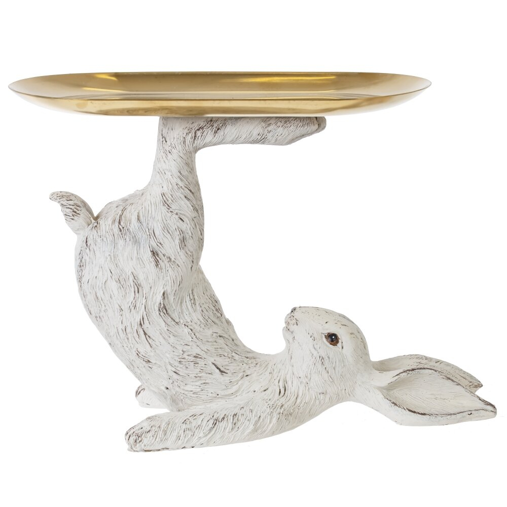 Фигурка декоративная Заяц с подставкой