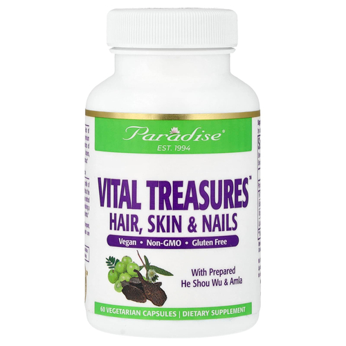 Paradise Herbs, Vital Treasures, 60 вегетарианских капсул