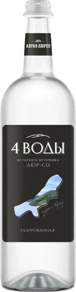 Вода газированная артезианская Абрау-Дюрсо 4 воды, 750 мл