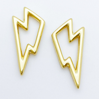 Подвеска Молния, позолота, размер 24*12 мм, цена за 1 шт