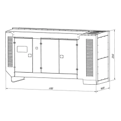 ТСС кожух для генератора на 200-500 кВт 014050