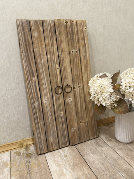 Зеркало "Окно" коричневое 42x4x77 см