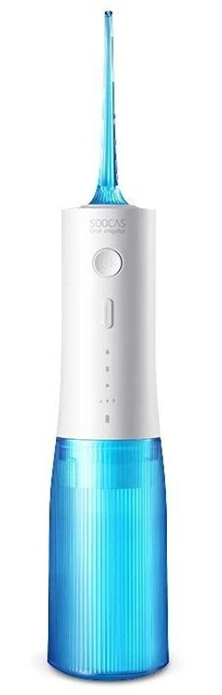 Ирригатор Soocas W3 PRO (4 насадки) (без футляра для насадок), Голубой
