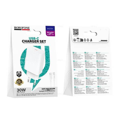 Зарядное устройство для Type-C PD30W Borofone BAS75A (white)